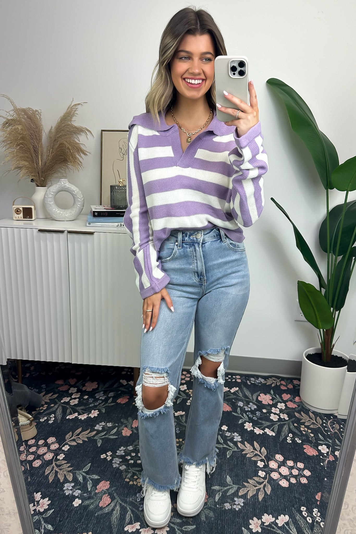 Tarynne Polo Stripe Sweater - FINAL SALE