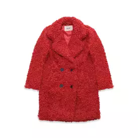 Teddy Coat red