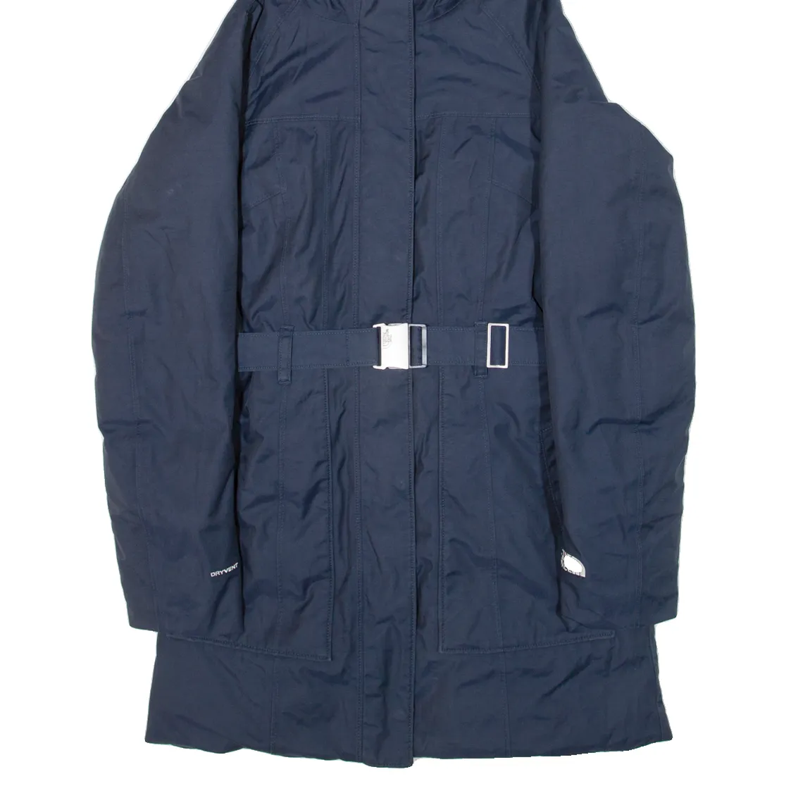 THE NORTH FACE DryVent Insulated Womens Parka Coat Blue Hooded XS