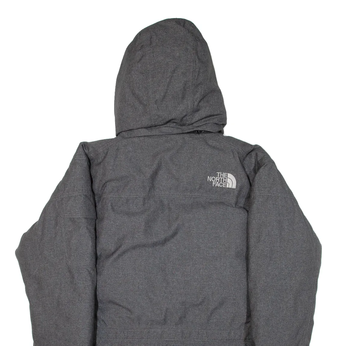 THE NORTH FACE HyVent Insulated Mens Parka Coat Grey Hooded L