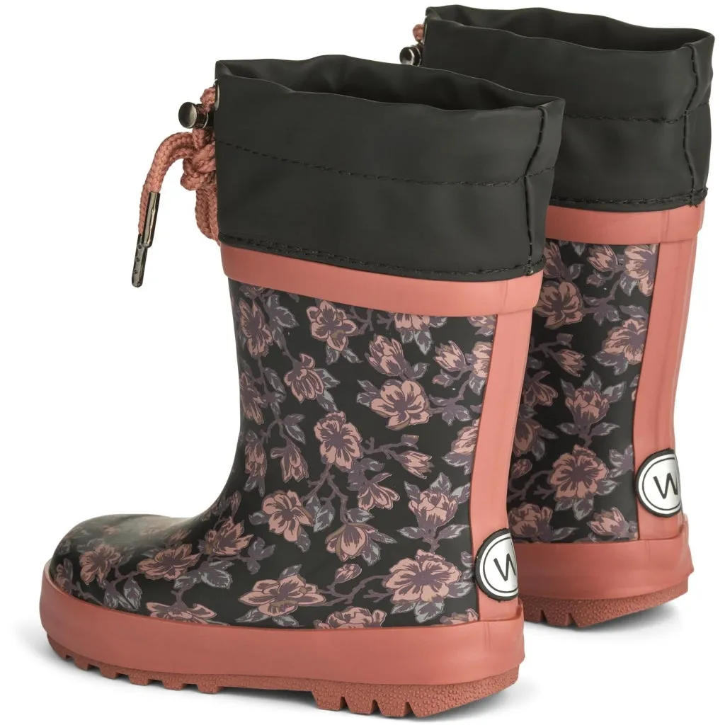 Thermo Rubber Boot Print - black magnolia