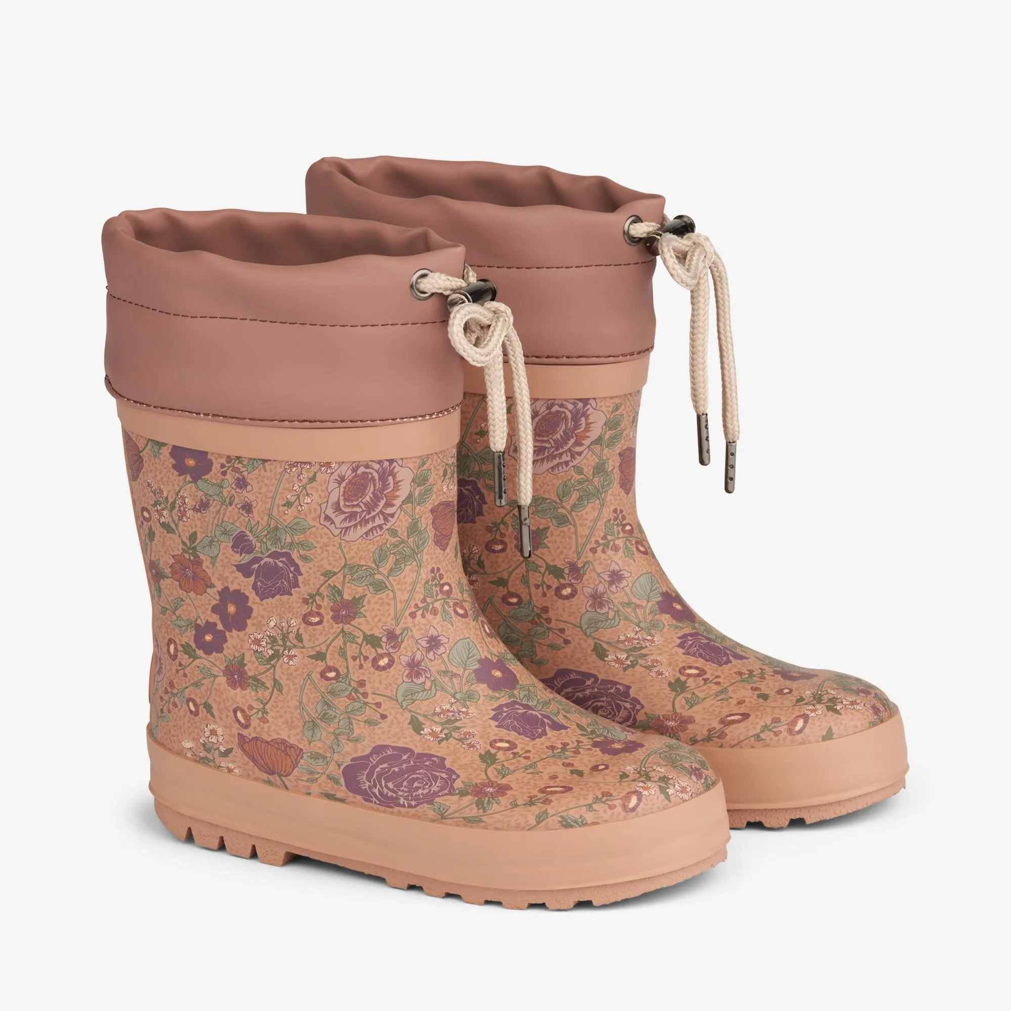 Thermo Rubber Boot Print - rose dawn flowers