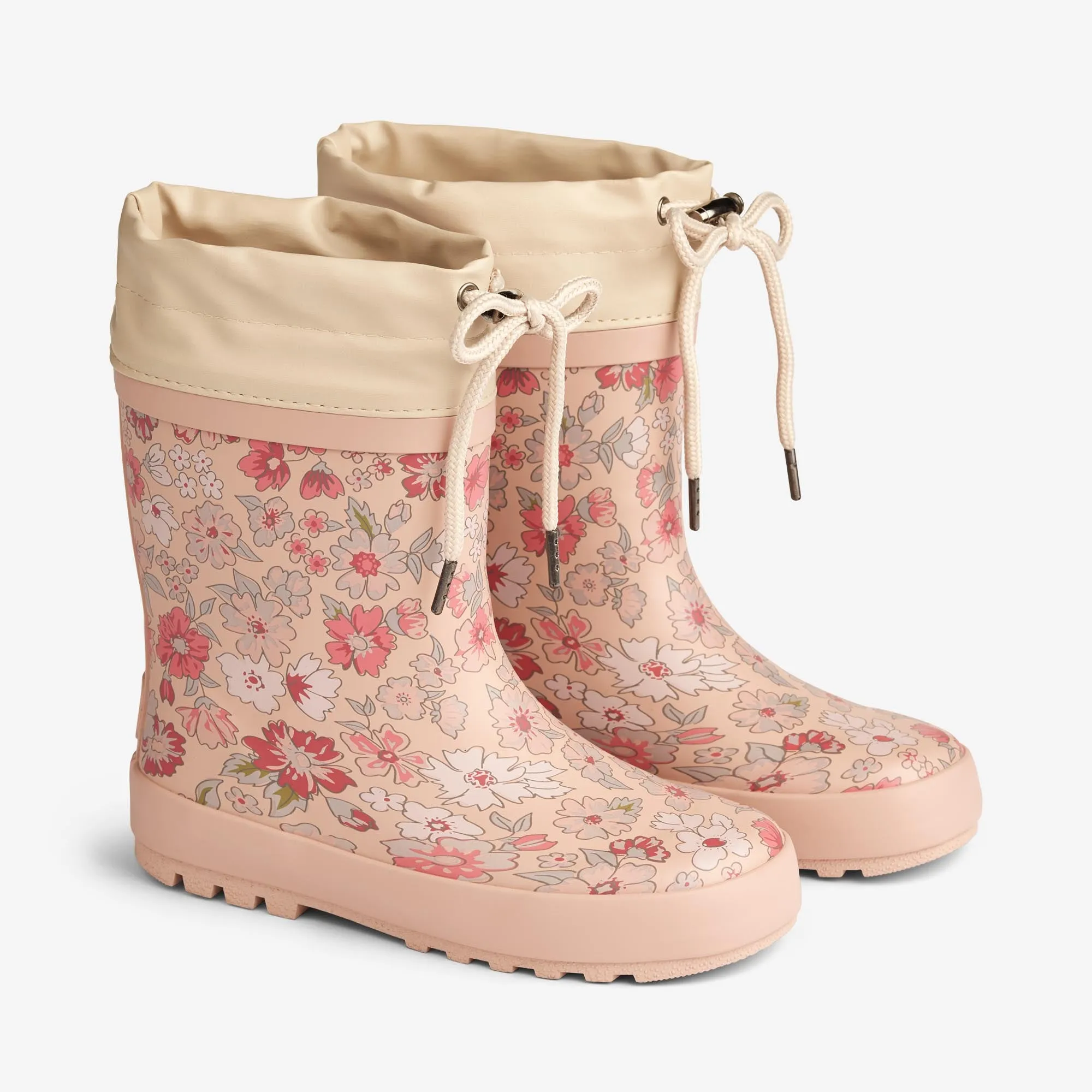 Thermo Rubber Boot Print - rose dust flowers