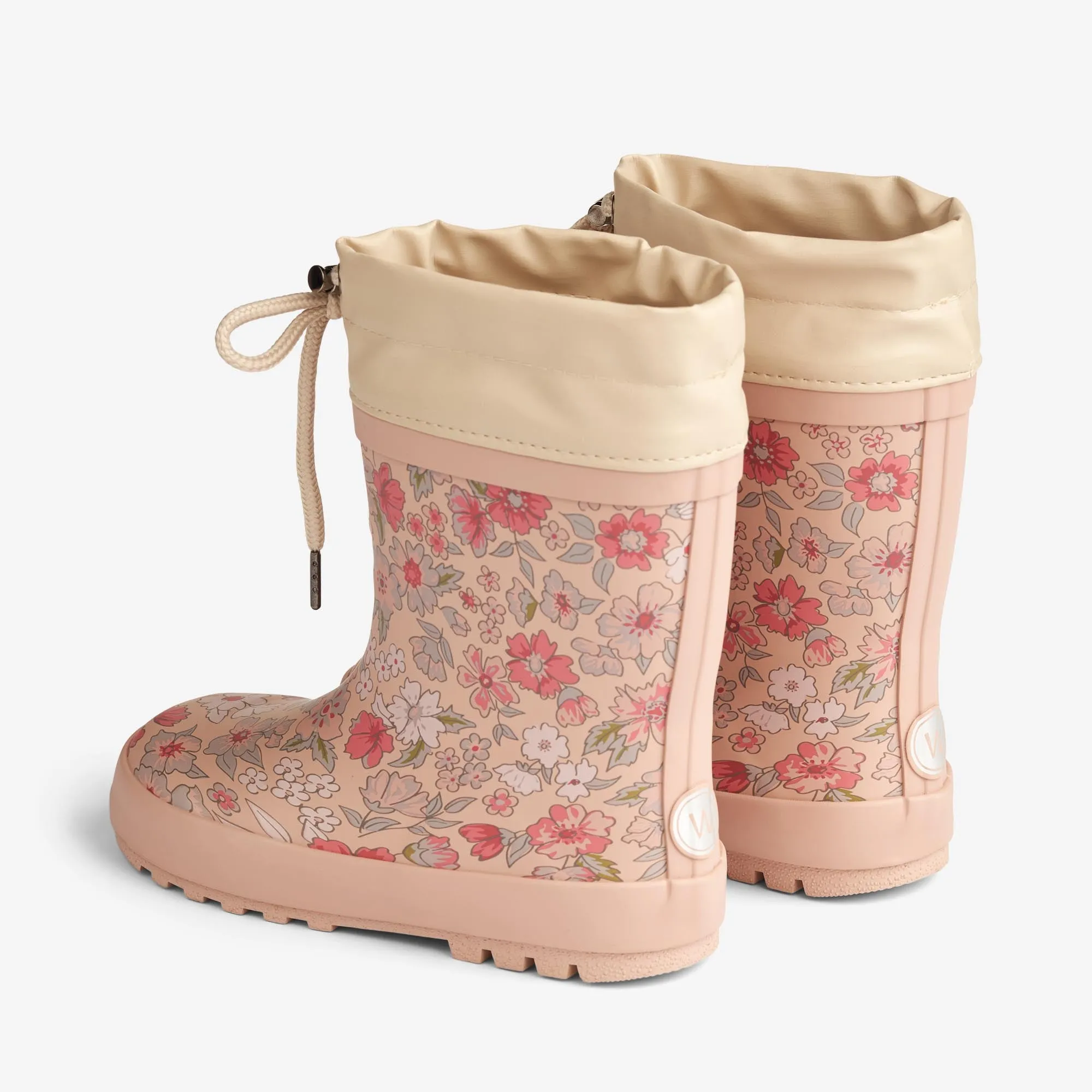 Thermo Rubber Boot Print - rose dust flowers