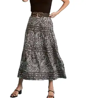 Tyler Boe Daphine Maxi Skirt - Black/White