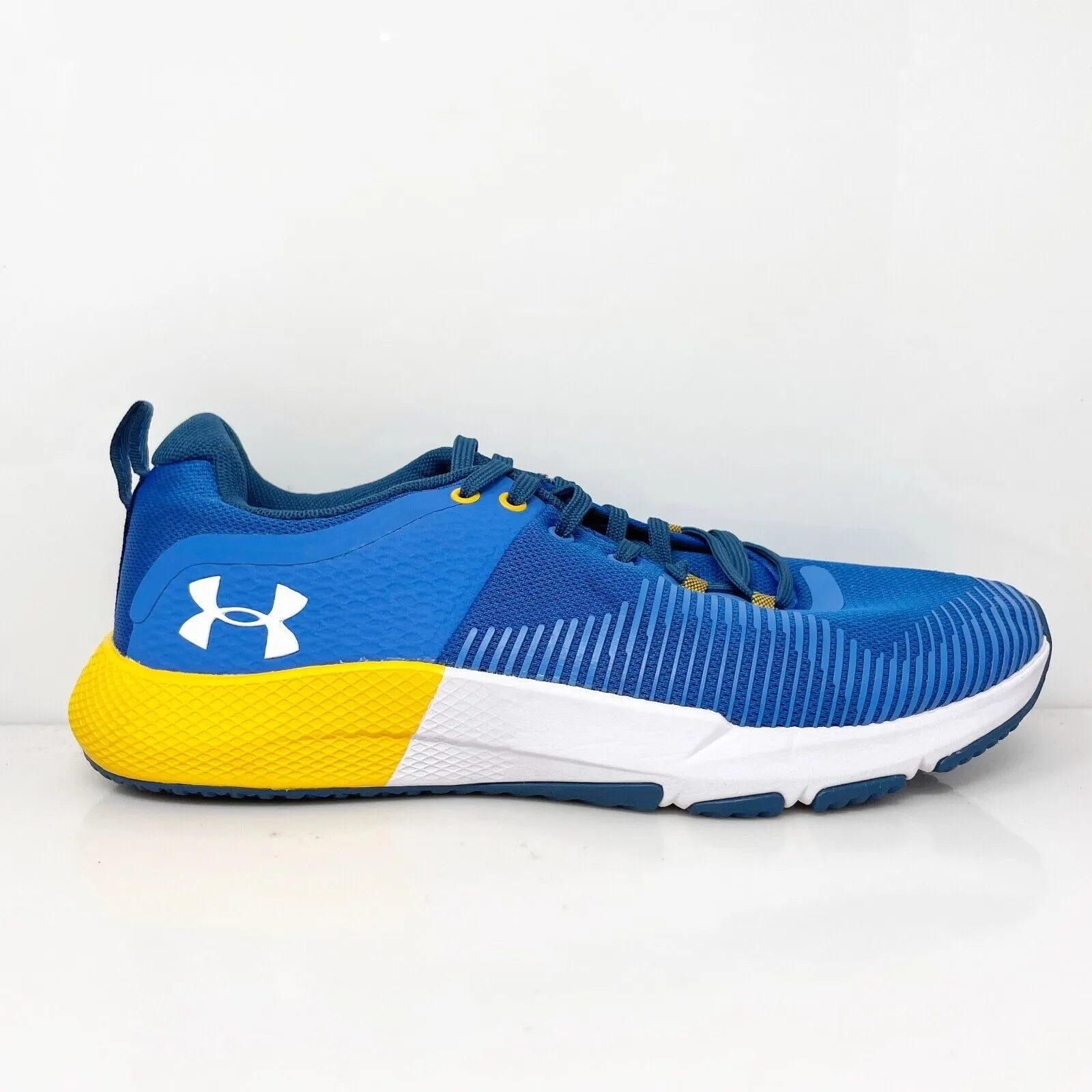 Under Armour Mens Charged Engage 3022616-402 Blue Running Shoes Sneakers Sz 7.5