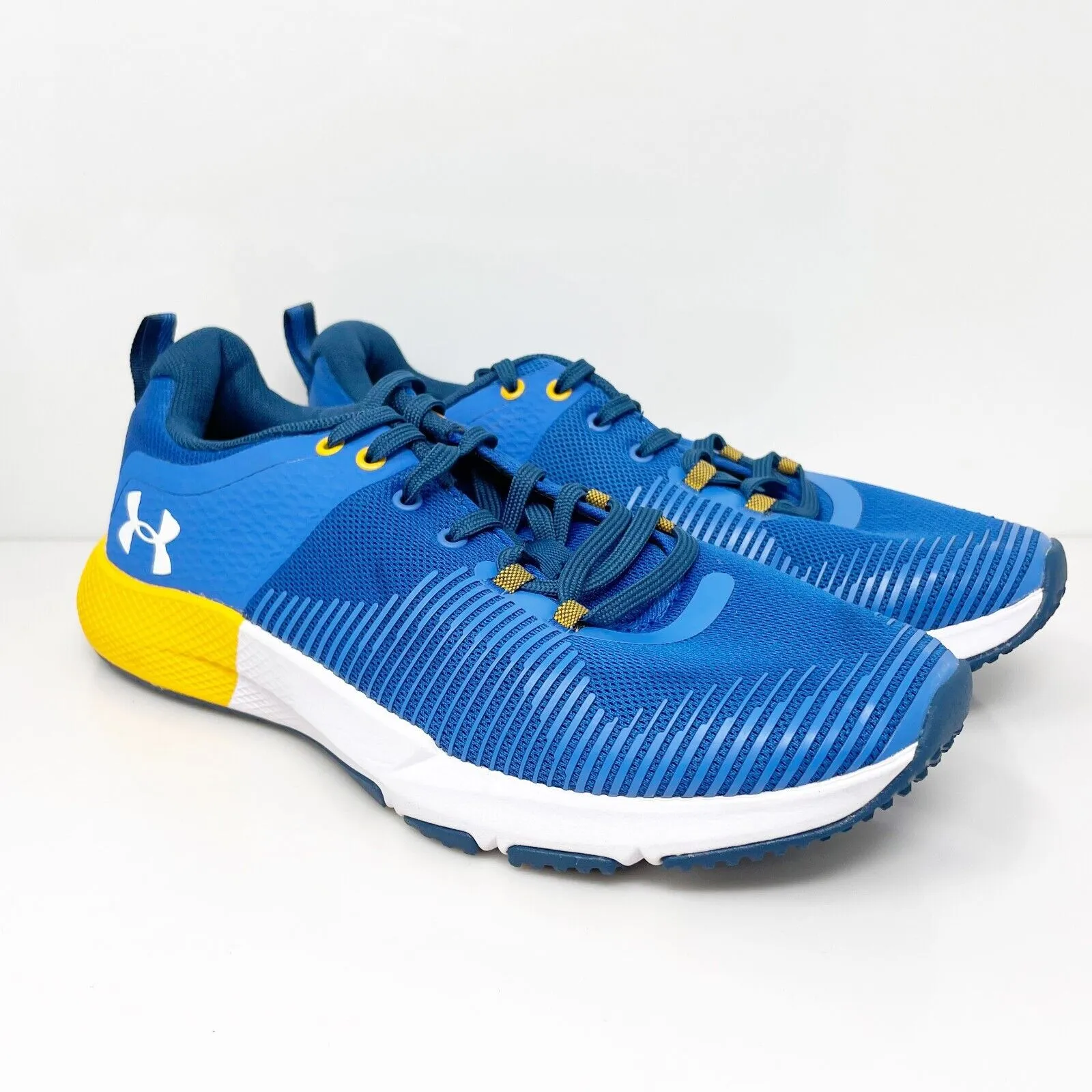 Under Armour Mens Charged Engage 3022616-402 Blue Running Shoes Sneakers Sz 7.5