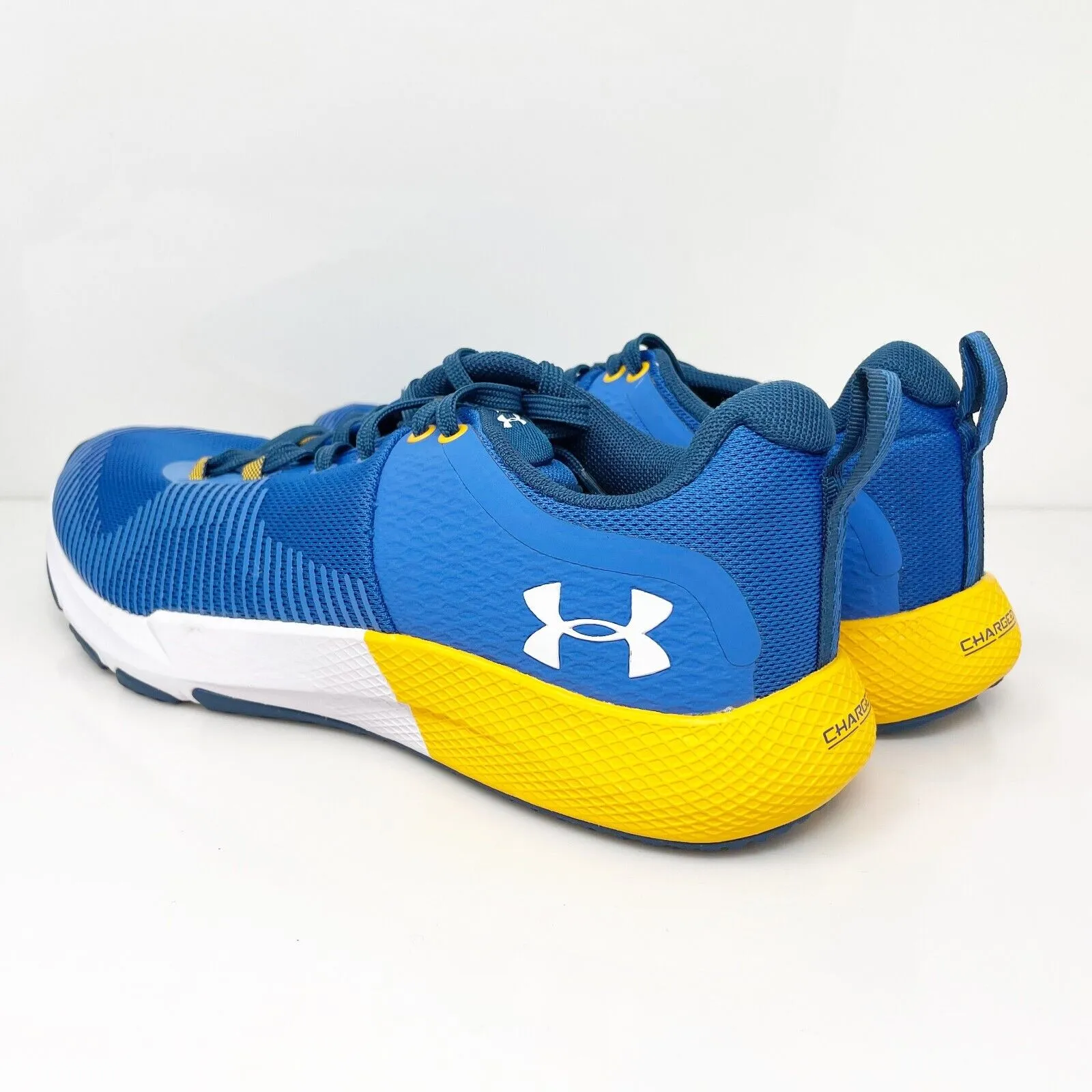 Under Armour Mens Charged Engage 3022616-402 Blue Running Shoes Sneakers Sz 7.5