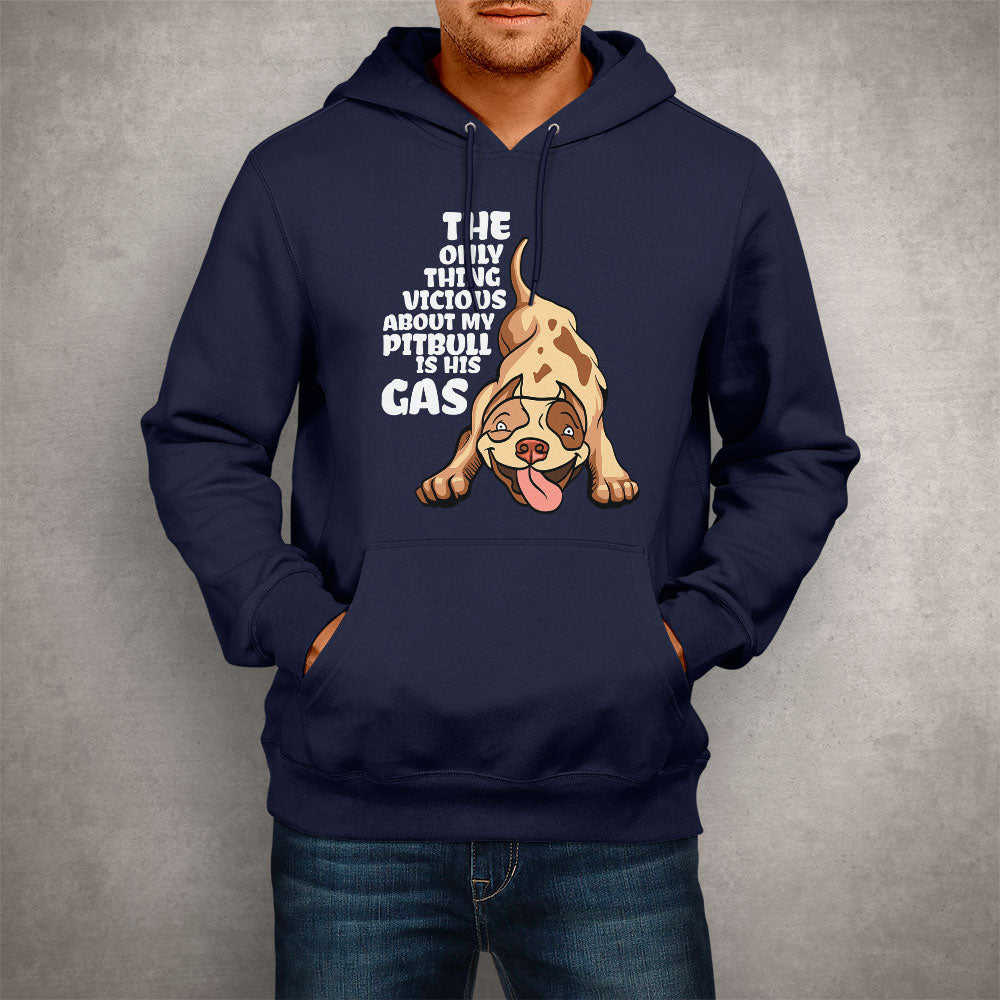 Unisex Hoodie Pitbull is his Gas