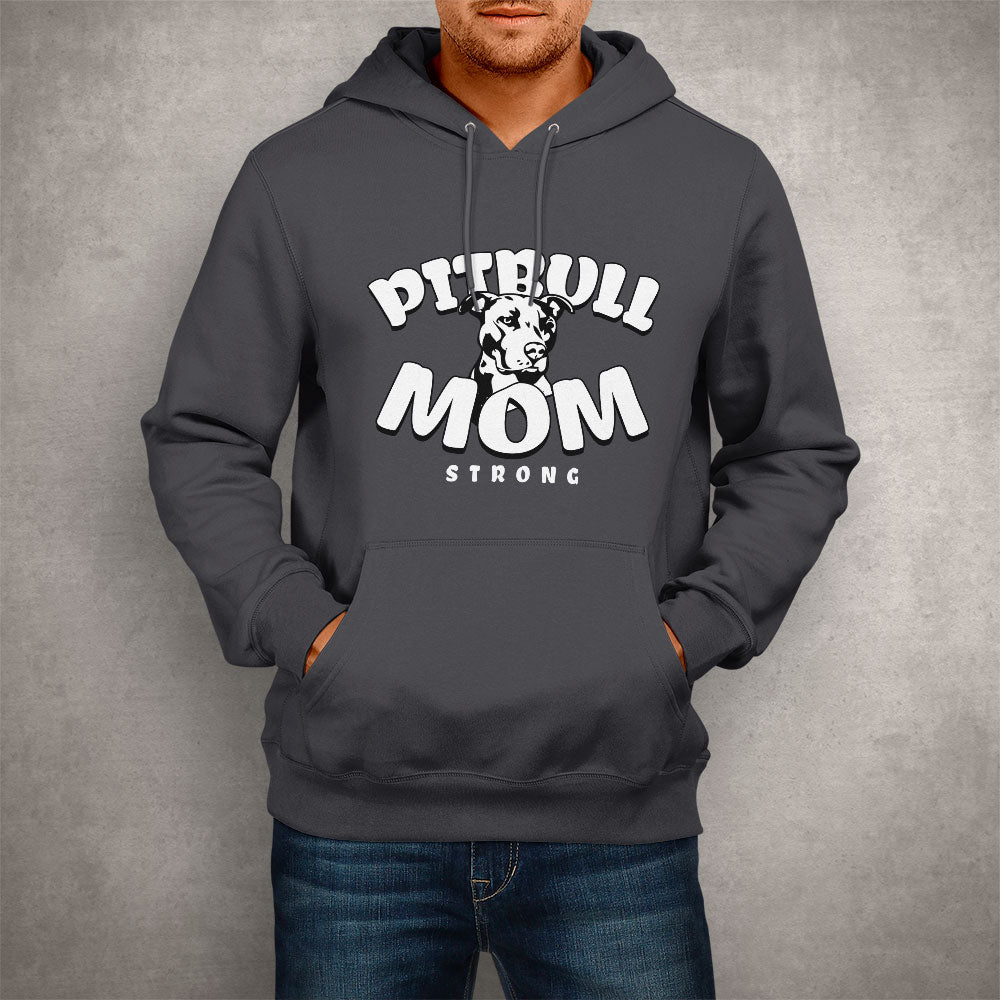 Unisex Hoodie Pitbull Mom Strong