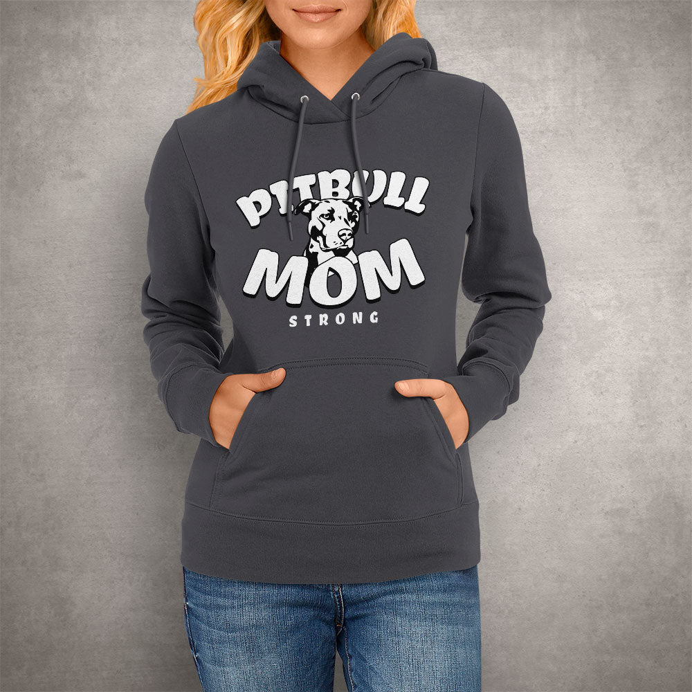 Unisex Hoodie Pitbull Mom Strong