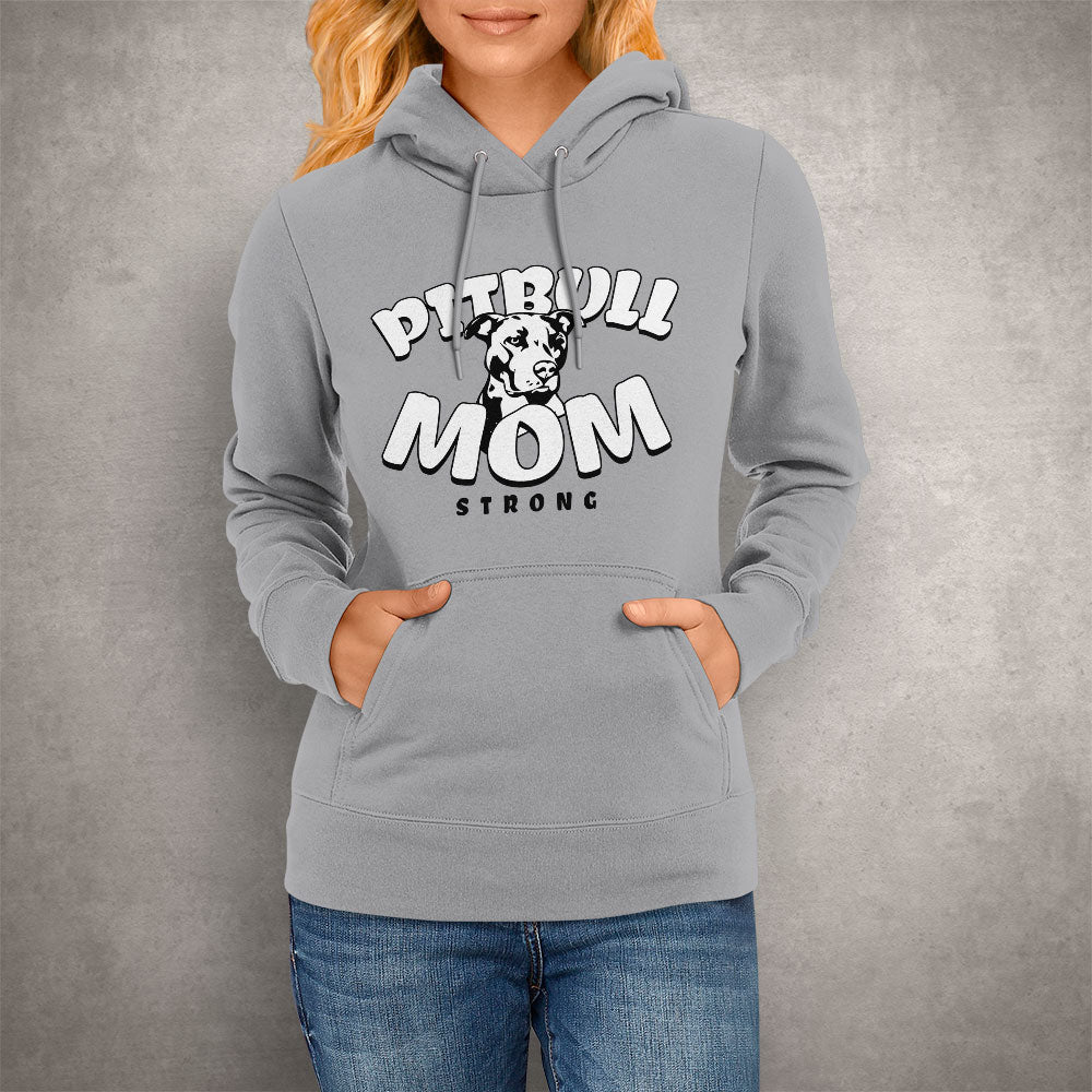 Unisex Hoodie Pitbull Mom Strong