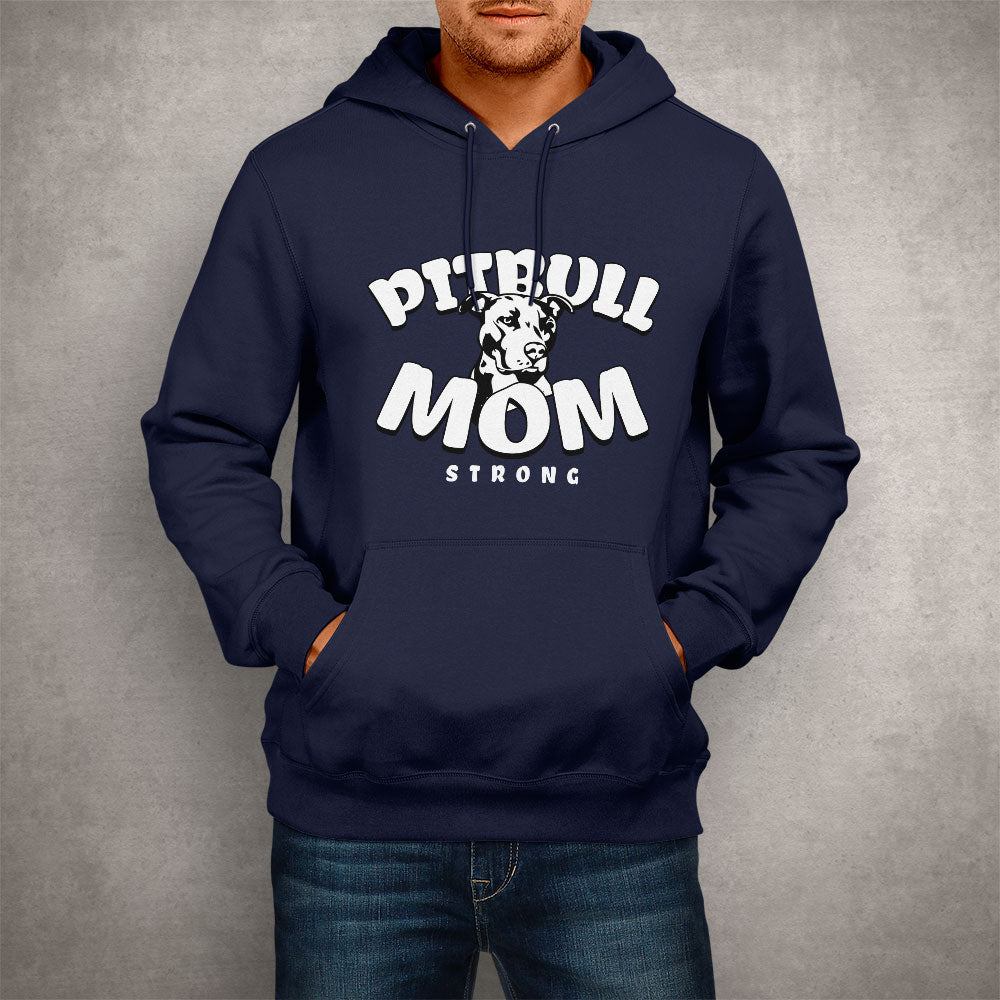 Unisex Hoodie Pitbull Mom Strong