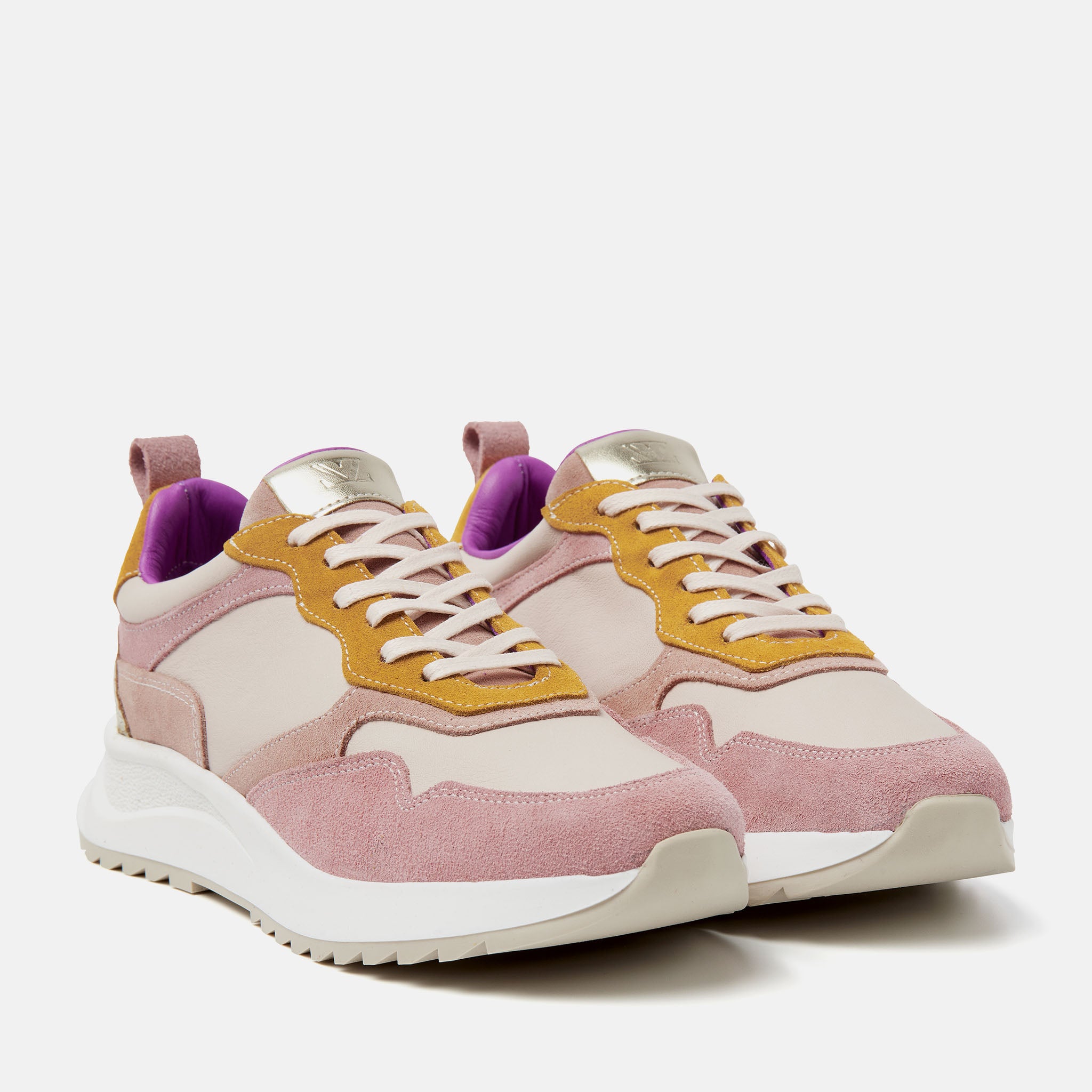 Valencia Leren Dames Sneakers Rose