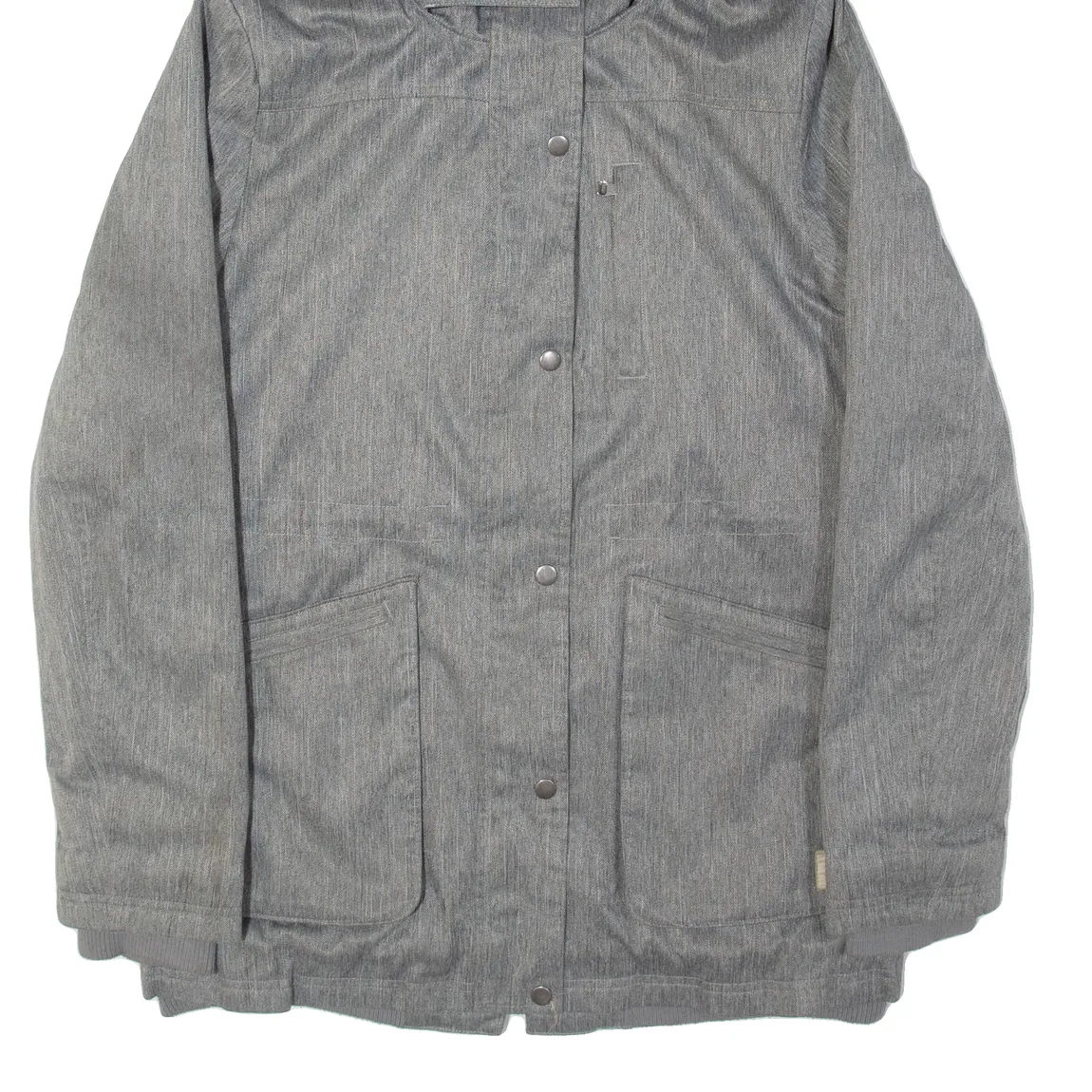 VANS Womens Parka Coat Grey Hooded L