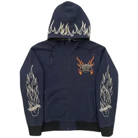 Vanson Leathers Flame Hoodie