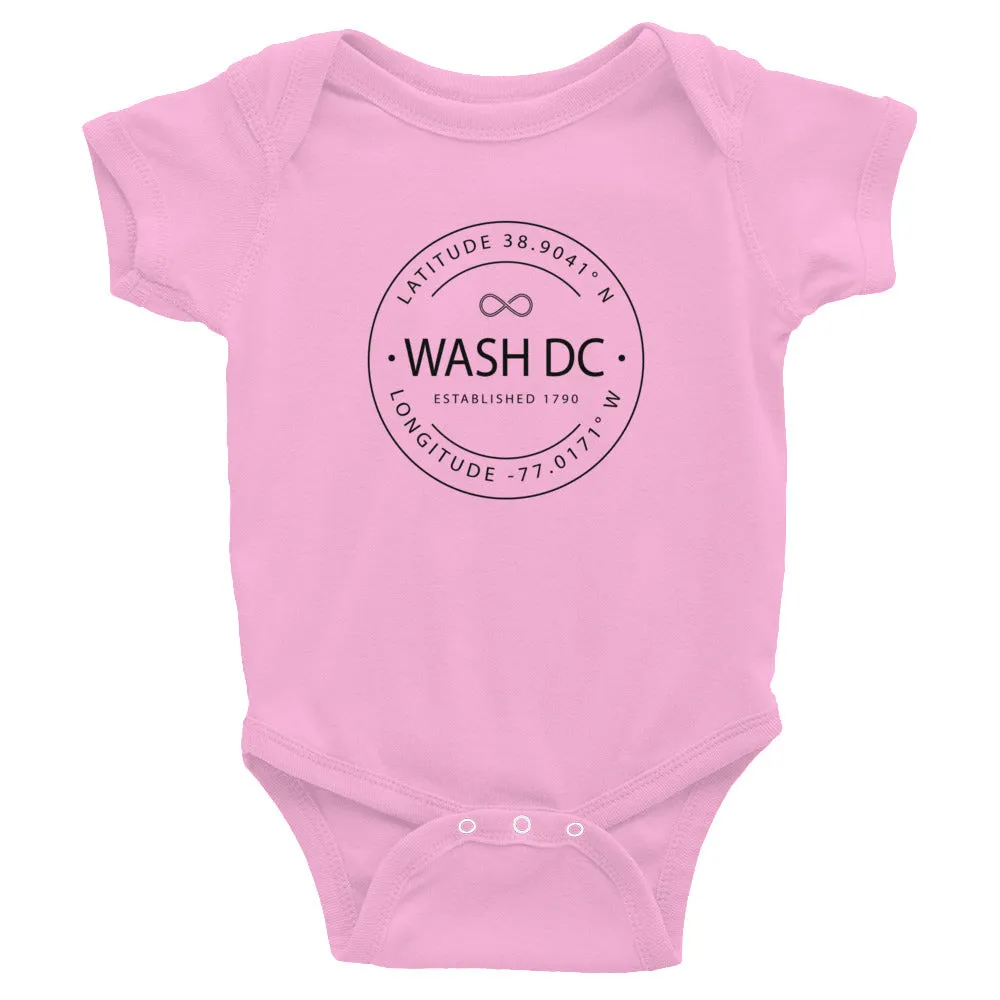 Washington DC - Infant Bodysuit - Latitude & Longitude