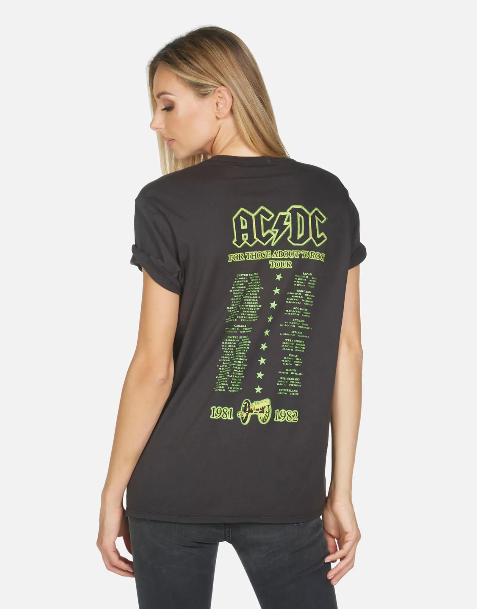 Wolf AC/DC Neon Stud