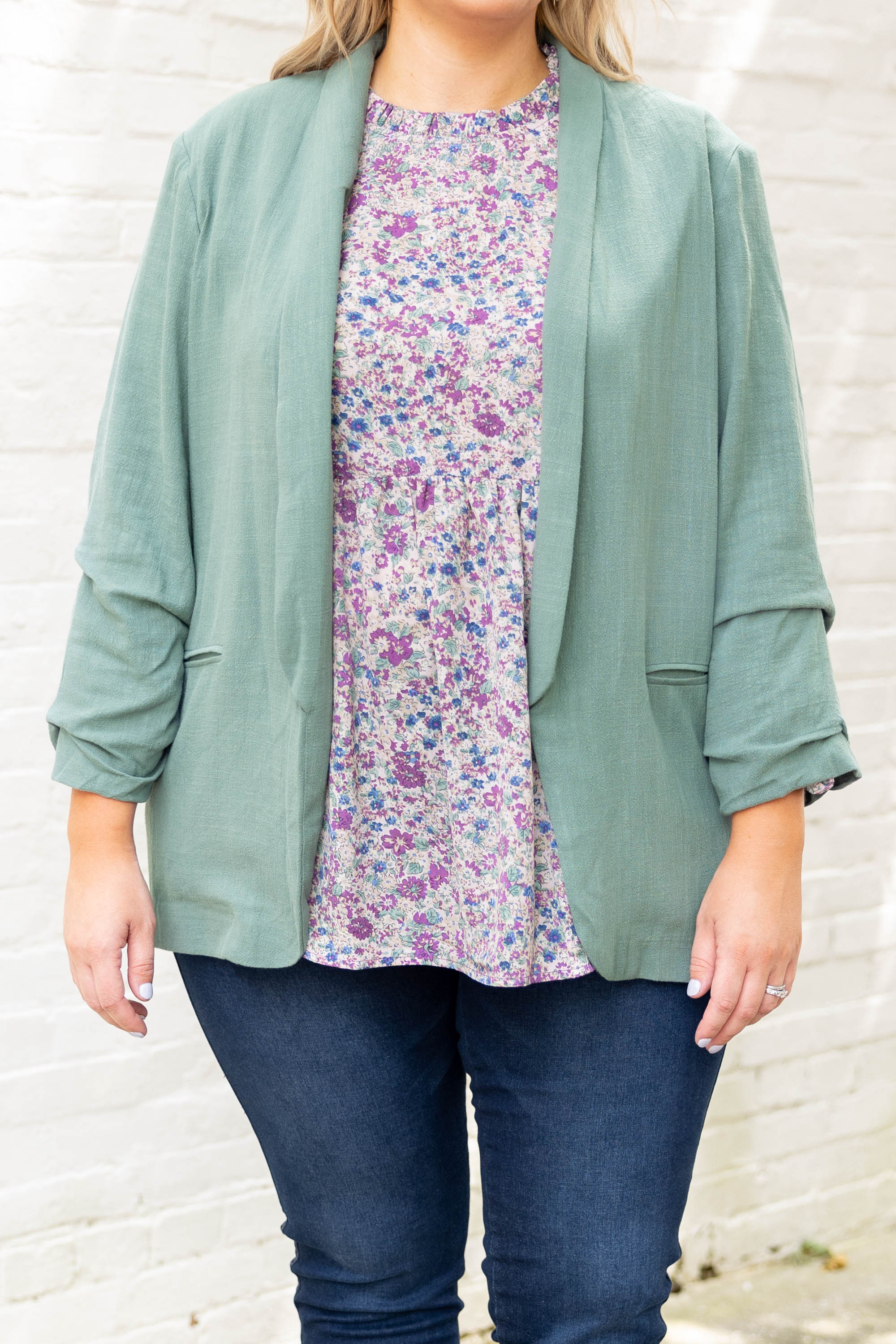 Working In Style Jacket, Sage