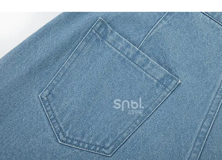 Y2K Style Denim Baggy Blue Bear Pants ON625