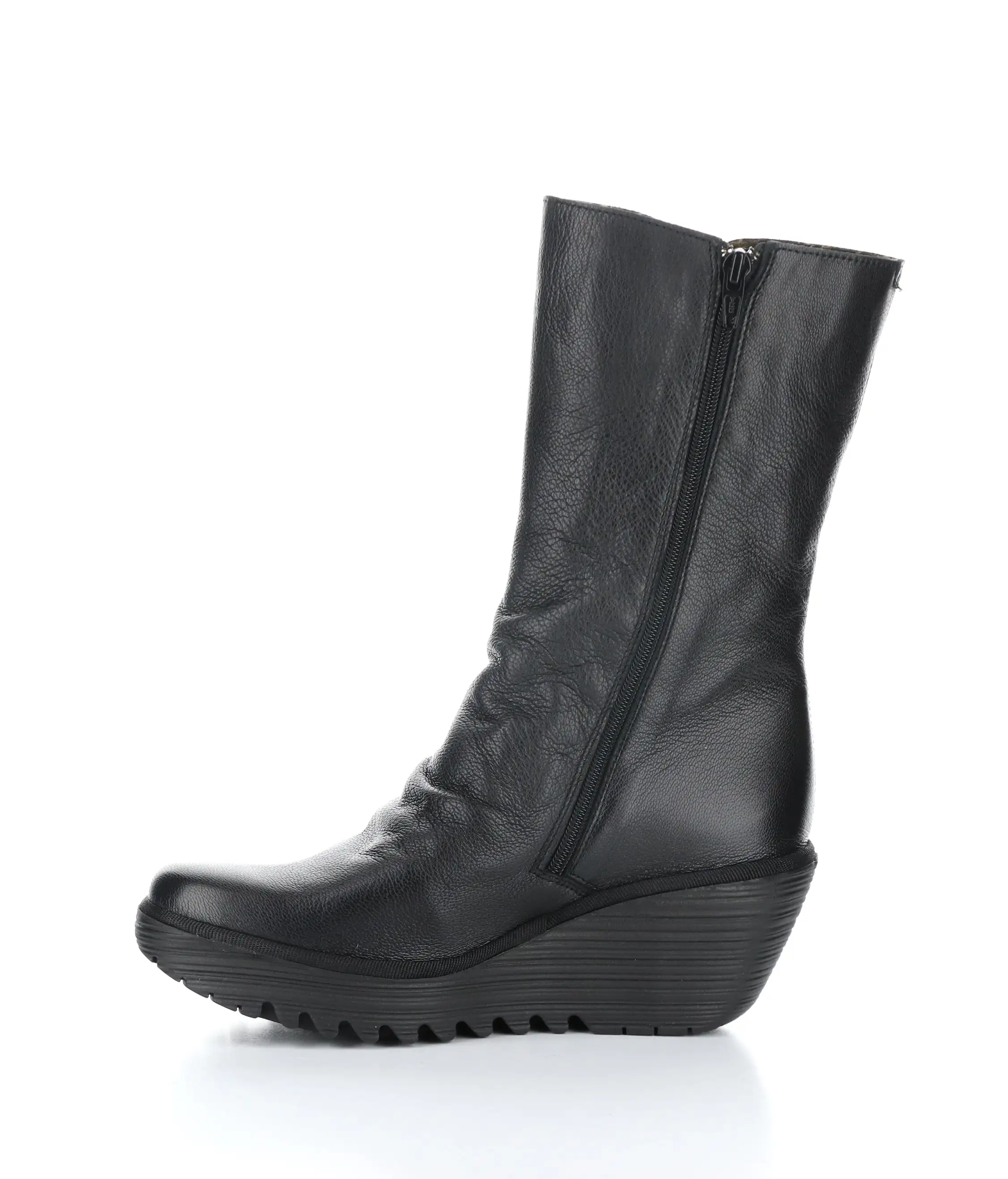 YEMY408FLY 000 BLACK Round Toe Boots