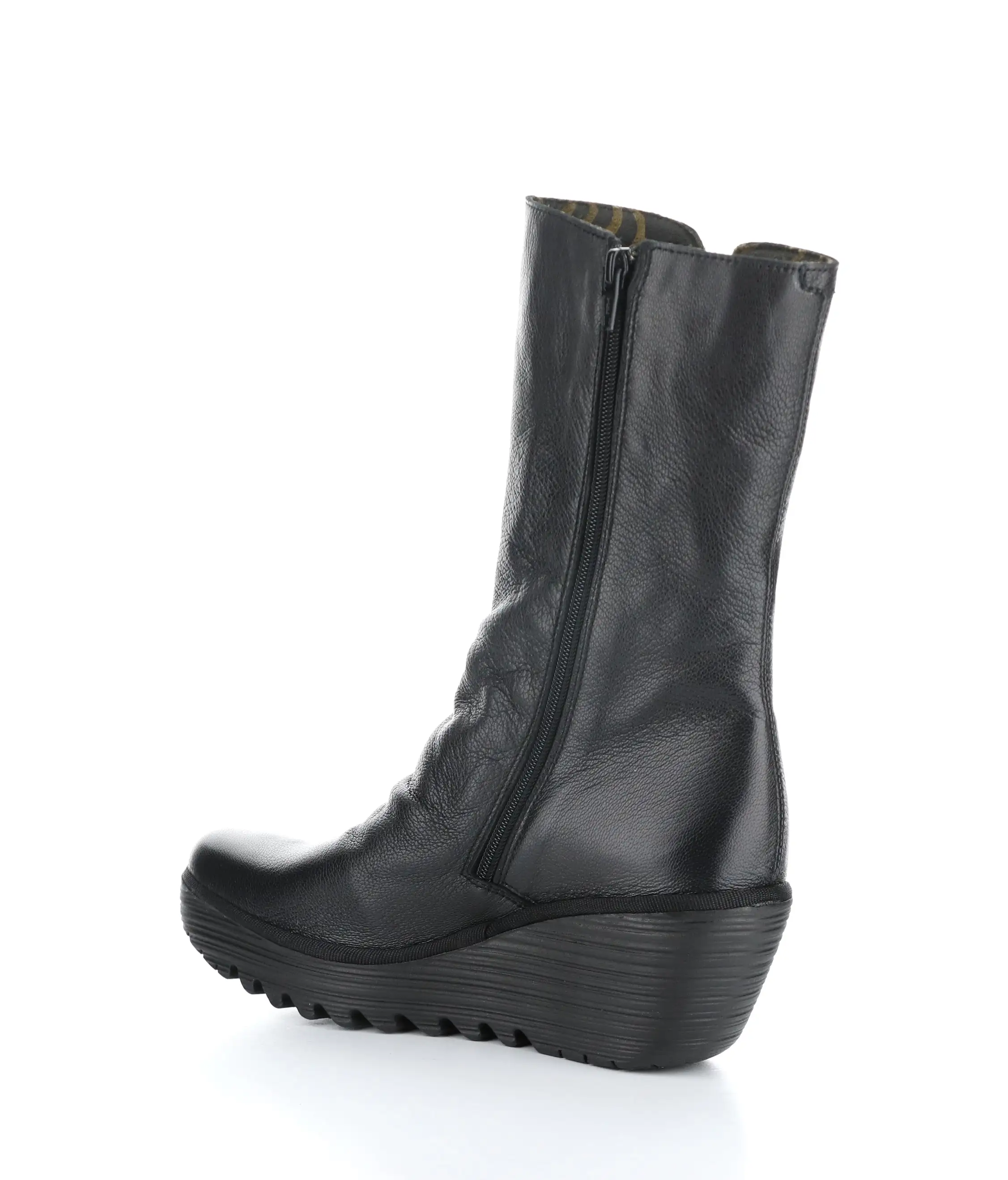 YEMY408FLY 000 BLACK Round Toe Boots